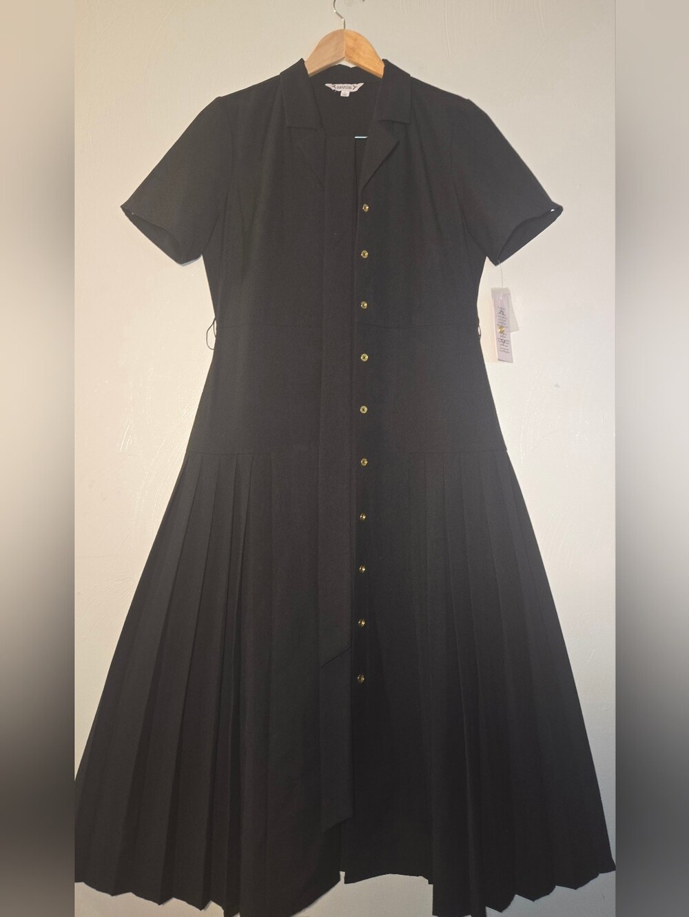 NWT Nanette Lepore Pleated Trench Shirt Dress - Size 8